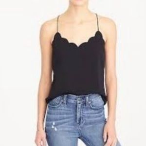 J Crew Scalloped Tank Cami